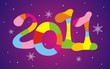 New year's background. Vector illustration.