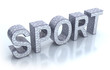 Sport word isolated on white