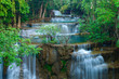 Deep forest Waterfall in Kanchanaburi, Thailand