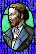 Jugendstil Glasfenster Phillipp Melanchton