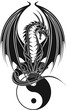 Drachen/Tribal/Symbol/Ying und Yang