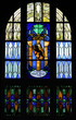Wappen Löwe Glasfenster
