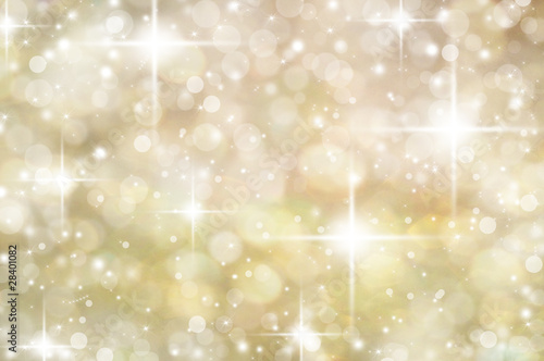 Illustration: Gold Christmas abstract bokeh Gold Christmas abstract bokeh