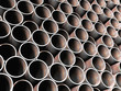Old metal tube background