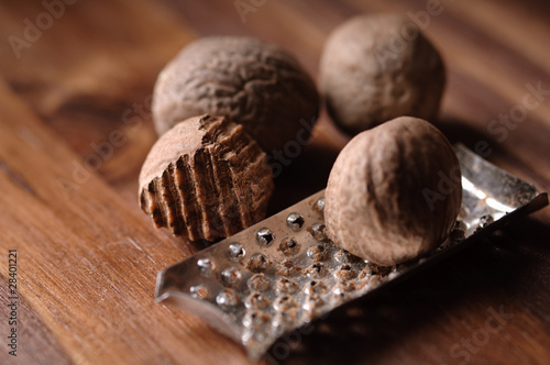 Photo: nutmeg and grater nutmeg and grater