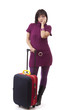 Woman with luggage Woman with luggage