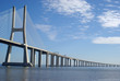 Vasco da Gama bridge in Lisbon, Portugal