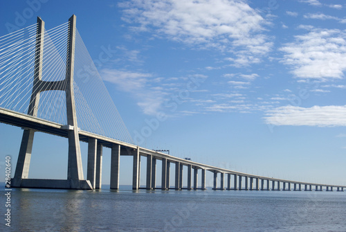 Photo: Vasco da Gama bridge in Lisbon, Portugal Vasco da Gama bridge in Lisbon, Portugal