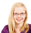 A photo of a Happy blond girl