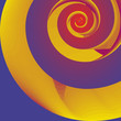 Yellow spiral. Vector illustration. Yellow spiral. Vector illustration.