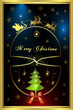 Santa's Sleigh, illustration card