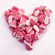 Valentine´s hearts sweet candy