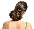 Young woman modern creative hairstyle