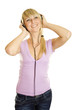 Woman listening to music