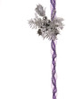 purple and silver christmas decoration/background