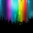 Gradient paint splashes background. Vector