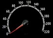 Tachometer - rotweiß