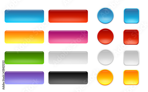 Illustration: glossy buttons glossy buttons