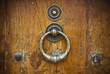 obraz - Metal knocker on a...