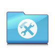 dossier outils icone
