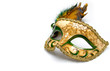 gold carnival venetian mask