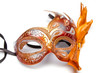 carnaval red venetian mask