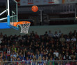 Basketball, exact throw of a ball in a basket Basketball, exact throw of a ball in a basket