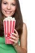 Girl Eating Popcorn