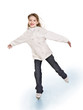Young girl figure skating.. Young girl figure skating..