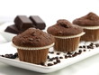 Photo: Fresh baked chocolate muffins Fresh baked chocolate muffins