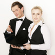 Business Team mit Netbook