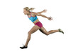Female Athlete Running a Race Female Athlete Running a Race