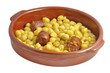 Garbanzos con chorizo.