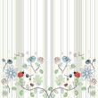 Illustration of vector with flowers