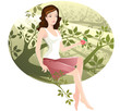 woman in nature