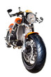 Motorcycle isolated front view Motorcycle isolated front view