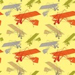 seamless patter with isolated gliders