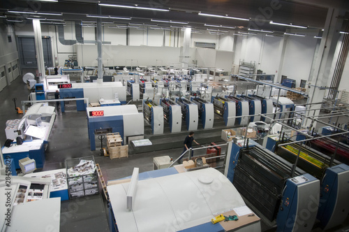 Photo: Press printing - Offset machine Press printing - Offset machine