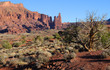 Fisher Towers at Sunset near Moab, Utah