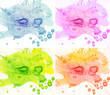 Abstract watercolor backgrounds