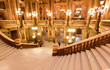 the interior of grand Opera in Paris