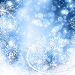snowflakes and stars descending on background snowflakes and stars descending on background