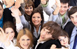 Large group of business people. Over white background