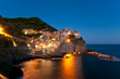 Small Town Manarola (Cinque Terre, Italy) after the sunset