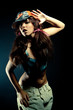 young nice girl dancing modern dances young nice girl dancing modern dances
