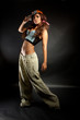 young nice girl dancing modern dances young nice girl dancing modern dances