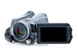 Camescope avec écran LCD vu de face