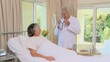 Video: Doctor measuring blood pressure of his patient Doctor measuring blood pressure of his patient