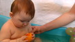baby bath time