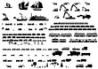 Silhouettes of vehicles